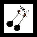 【爆弾の爆発的なピアス。】ゴシック チェーン じゃらじゃら シルバー  ロック パンク モード 闇 ピープス 病みかわいい ロング 個性的