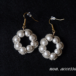 【再販×8】Frill Pearl .    イヤリング/ピアス