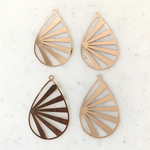Pink Gold Designed Drop Pendant Tops