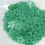 スパンコール 7mm 約400枚(約4g) ５枚花びら 平 マット 緑 (SF507MGRHYHR)