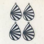 Navy Blue Designed Drop Pendant Tops