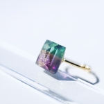 glass emerald ring #54