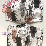 ⬇️お値下げ😺猫さんプリントガーゼ生地