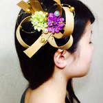 再入荷・1点限り☆花結びの髪飾り3種