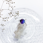 【 No.16 】藤花 touka アルコールインクアート リング or イヤーカフorペンダント【10mm】