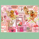 デザインペーパー【14】 / コラージュ/ A4 / 10枚 / ピンク②