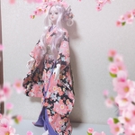 球体関節人形 BJD 60cmドール人形 引きづり着物 