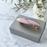【再販売】七宝焼 flower gardenバレッタ 〜Wisteria～