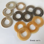 【3色12個】B品　アクリルチェーン  サークル　丸型