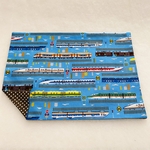 電車のランチョンマット(青)