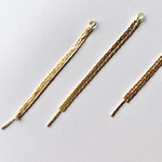 【4pcs gold #48-19】ゴールド3連ショートチャーム
