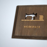 【送料無料】ワークスペース2　プレート　ブラウン　WORKSPACE(P2-B)
