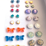 【butterfly＊flower＊cross含む17pair assort】#czech beads#チェコビーズ　スペシャルアソート23
