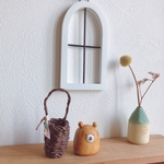 ꫛꫀꪝ✧‧˚ほのぼのクマさんとお気に入りの味わいあるカゴ...♪*ﾟʕ·ᴥ·ʔ(縦長カゴ)