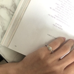 韓国ビーズアクセサリー　ニコちゃんリング