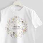 ことりとおはな（文鳥）Tシャツ