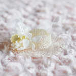 お花かわいい麻帽子（M）完成品