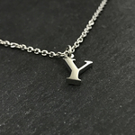 ステンレス316L / Y イニシャルネックレス