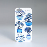藍のスマホケース＊豆盆栽＊６機種対応【送料無料】