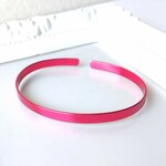 シンプルフラットレッドバングル(幅約5㎜タイプ)〈サイズ調節自由自在〉   管理No.1719