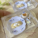 【再販】お花畑のパンケーキ  ブルー  ミニチュアフード