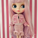 ツイードsetup＆Tシャツ♡pink