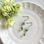 ペリドット＆エメラルド・ピアス　天然石