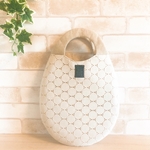 【送料無料】レース刺繍のエッグバッグ