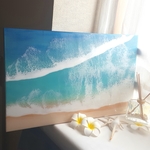 海の絵　海レジン　oceanart　ラニカイ　M10パネル