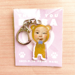 【敬老の日に♡子供のお顔で】おばあちゃんデザインキーホルダー
