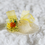 お花かわいい麻帽子（M）完成品