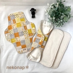 布ナプキン(Ｍ)＊使い方が一通り試せるセット＊オーガニックコットン＊ネル