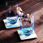 【サマーセール10%OFF】【ペア販売】ミニクラゲ グラスタンブラー ブルー 350ml 2個