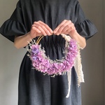 パープルあじさいとタタリカのハーフリース