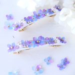 《特集掲載》紫陽花とbijou*お洒落なスリムバレッタ（全長約6.5㎝）
