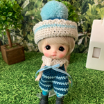 セーラーロンパース＊stodoll用（5インチぐらい）＊ブルー