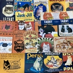 (再販×21)ヴィンテージ猫ラベルA＊ジャンクジャーナル＊コラージュ素材＊コラージュペーパー
