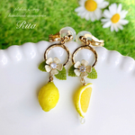 newレモンイヤリング2021Spring/Summer ☆half moon cut