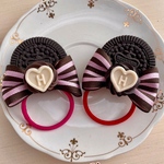 くま耳クリームサンドクッキーヘアゴム