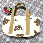 丸底ハンドバッグ❁︎くまアイボリー