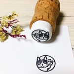 ひょっこり可愛い❤︎フレンチブルドッグのOK確認消しゴムはんこ【再販3】