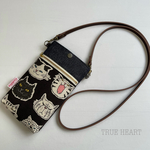 スマホポシェット＊ネコ顔顔顔柄(=^x^=)