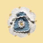 かぎ編みのおはな巾着🌼