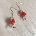 りんご飴ピアス