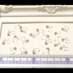 値下げ！！カン付き 樹脂ノンホールピアス 20個 10ペア入り