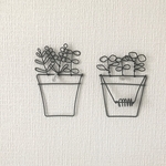 鉢植え2点セット＊ワイヤークラフト