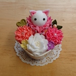 つまみ細工 アレンジメント22 母の日 カーネーション  薔薇