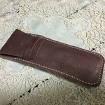 レザー　3本ペンケース③