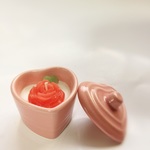 ふた付きポットキャンドル バラ