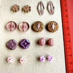 【8pair16コset】#JIRI＊IVANA#czech beads#チェコビーズ　melon flower pink 